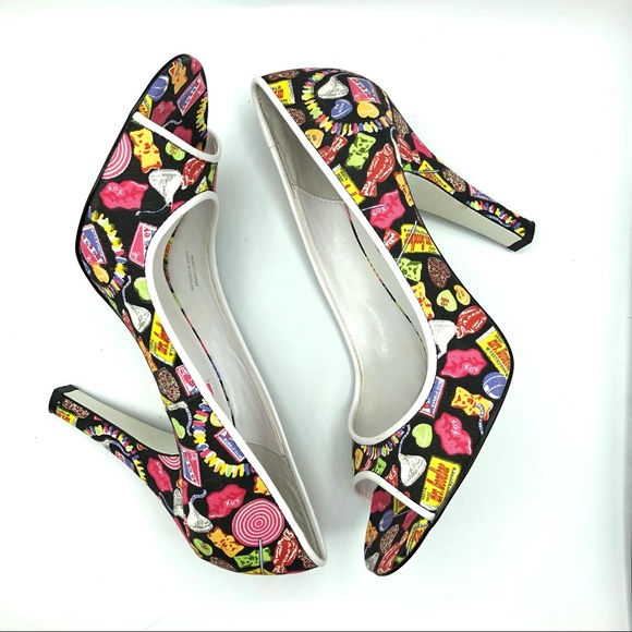 Betsey Johnson Shoes - Betseyville by Betsey Johnson | Peep Toe High Heel Candy Print